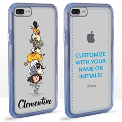 
Personalized Cat Case for iPhone 7/8 Plus – Clear – Happy Cat Stack