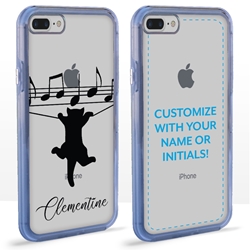 
Personalized Cat Case for iPhone 7/8 Plus – Clear – Musical Kitty