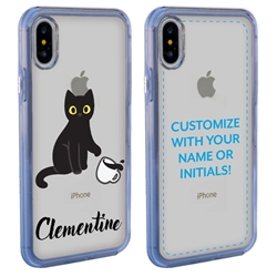 
Personalized Cat Case for iPhone X/Xs – Clear – Cat Spill