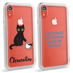 
Personalized Cat Case for iPhone XR – Clear – Cat Spill