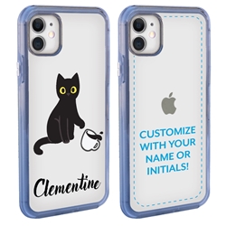 
Personalized Cat Case for iPhone 11 – Clear – Cat Spill