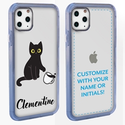 
Personalized Cat Case for iPhone 11 Pro Max – Clear – Cat Spill