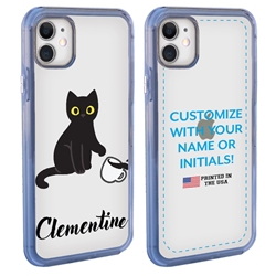 
Personalized Cat Case for iPhone 12 Mini – Clear – Cat Spill