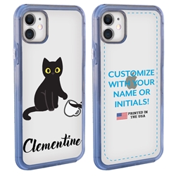 
Personalized Cat Case for iPhone 12 Mini – Clear – Cat Spill