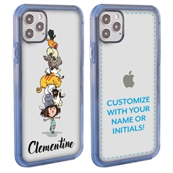
Personalized Cat Case for iPhone 12 Pro Max – Clear – Happy Cat Stack