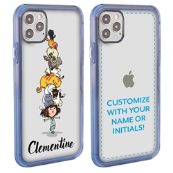 
Personalized Cat Case for iPhone 12 Pro Max – Clear – Happy Cat Stack
