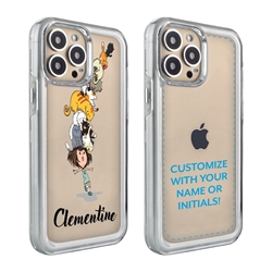
Personalized Cat Case for iPhone 13 Pro – Clear – Happy Cat Stack