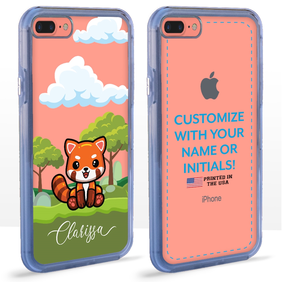 Personalized Girls Case For Iphone 7 Plus 8 Plus Cute Red Panda Mobilemars