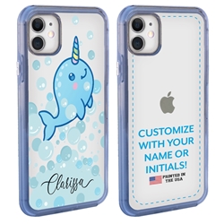 
Personalized Girls Case for iPhone 11 – Clear – Narwhal
