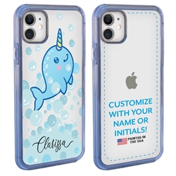 
Personalized Girls Case for iPhone 11 – Clear – Narwhal