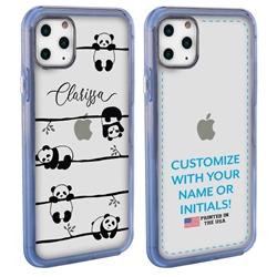 
Personalized Girls Case for iPhone 11 Pro – Clear – Climbing Pandas
