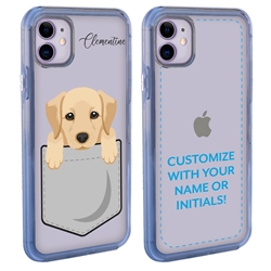 
Personalized Pocket Puppy Case for iPhone 11 – Clear – Labrador Retriever