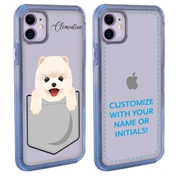 
Personalized Pocket Puppy Case for iPhone 11 – Clear – Pomeranian