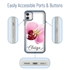 Personalized Floral Case for iPhone 11 – Clear – Big Beautiful Orchid
