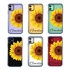 Personalized Floral Case for iPhone 11 – Clear – Big Beautiful Sunflower
