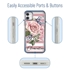 Personalized Floral Case for iPhone 11 – Clear – Pink Rose
