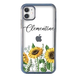 
Personalized Floral Case for iPhone 11 – Clear – Simply Sunflowers