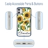Personalized Floral Case for iPhone 11 – Clear – Sunflower Stalks
