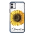 Personalized Floral Case for iPhone 11 – Clear – Sunflowers and Lace
