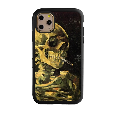 Famous Art Case for iPhone 11 Pro (Van Gogh – Skull with Burning Cigarette) 
