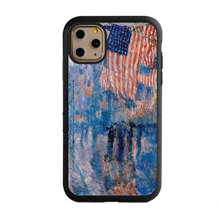 Famous Art Case for iPhone 11 Pro – Hybrid – (Fredrick Childe Hassam – The Avenue in The Rain) 
