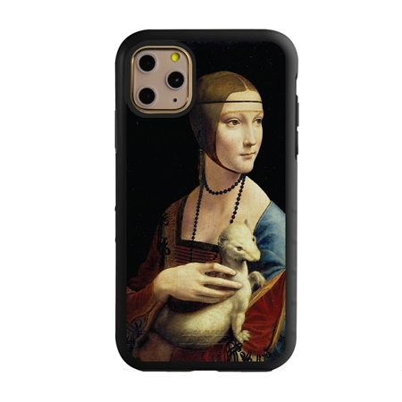 Famous Art Case for iPhone 11 Pro Max – Hybrid – (da Vinci – The Lady with an Ermine) 
