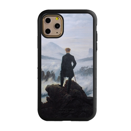 Famous Art Case for iPhone 11 Pro Max – Hybrid – (Caspar David Friedrich – Wanderer Above The Sea of Fog) 
