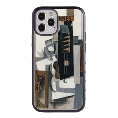 Famous Art Case for iPhone 12 / 12 Pro (Picasso – Glass Guitar and Bottle) 
