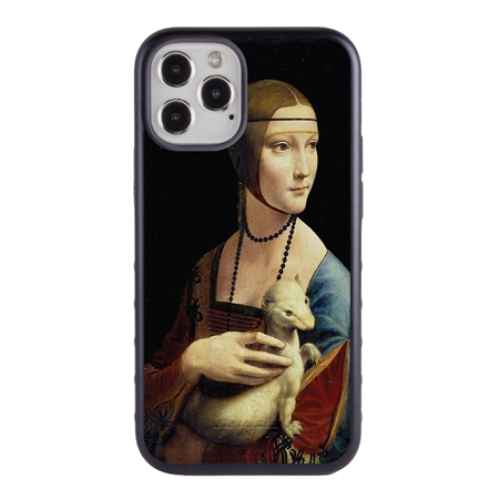 Famous Art Case for iPhone 12 / 12 Pro (da Vinci – The Lady with an Ermine) 
