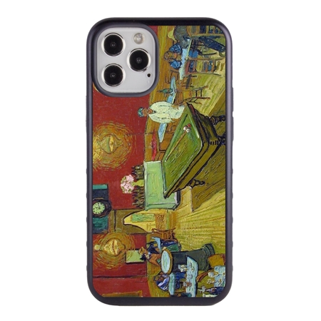 Famous Art Case for iPhone 12 / 12 Pro – Hybrid – (Van Gogh – The Night Café) 
