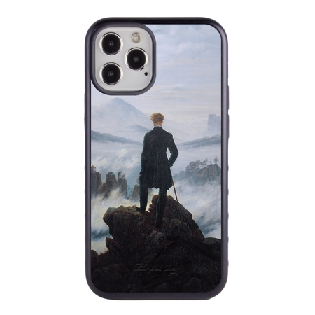 Famous Art Case for iPhone 12 / 12 Pro – Hybrid – (Caspar David Friedrich – Wanderer Above The Sea of Fog) 
