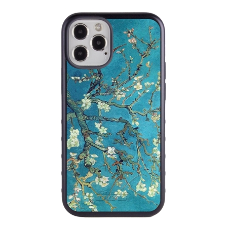 Famous Art Case for iPhone 12 / 12 Pro – Hybrid – (Van Gogh – Branches with Almond Blossoms) 
