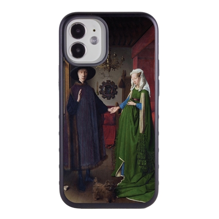 Famous Art Case for iPhone 12 Mini – Hybrid – (Van Eyck – Arnolfini Portrait) 
