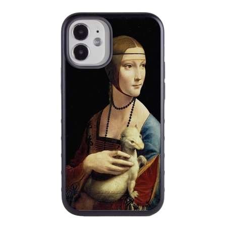 Famous Art Case for iPhone 12 Mini – Hybrid – (da Vinci – The Lady with an Ermine) 
