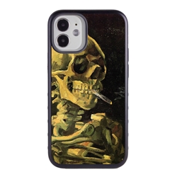 
Famous Art Case for iPhone 12 Mini – Hybrid – (Van Gogh – Skull with Burning Cigarette) 