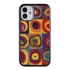 Famous Art Case for iPhone 12 Mini – Hybrid – (Wassily Kandinsky – Squares with Concentric Rings) 
