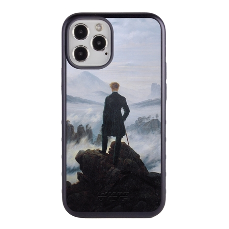 Famous Art Case for iPhone 12 Pro Max – Hybrid – (Caspar David Friedrich – Wanderer Above The Sea of Fog) 

