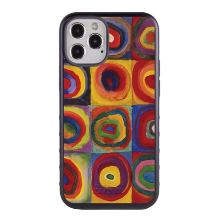 Famous Art Case for iPhone 12 Pro Max – Hybrid – (Wassily Kandinsky – Squares with Concentric Rings) 
