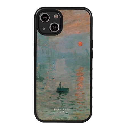 Famous Art Case for iPhone 13 Mini – Hybrid – (Monet – Impression Sunrise) 
