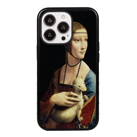 Famous Art Case for iPhone 13 Pro – Hybrid – (da Vinci – The Lady with an Ermine) 
