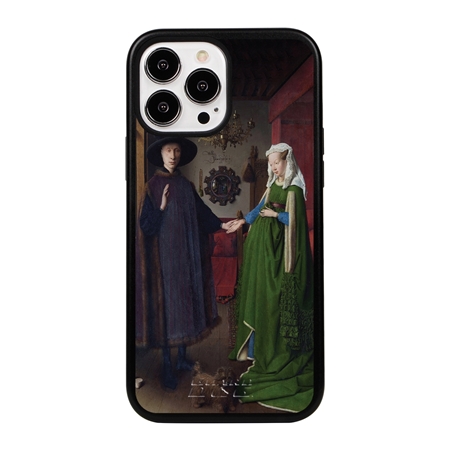 Famous Art Case for iPhone 13 Pro Max – Hybrid – (Van Eyck – Arnolfini Portrait) 
