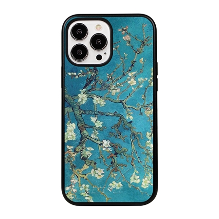 Famous Art Case for iPhone 13 Pro Max – Hybrid – (Van Gogh – Branches with Almond Blossoms) 
