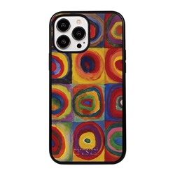 
Famous Art Case for iPhone 13 Pro Max – Hybrid – (Wassily Kandinsky – Squares with Concentric Rings) 