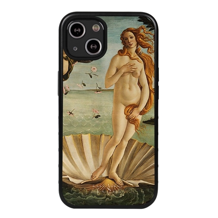 Famous Art Case for iPhone 14 – Hybrid – (Botticelli – The Birth of Venus) 
