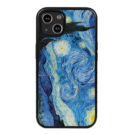 Famous Art Case for iPhone 14 – Hybrid – (Van Gogh – Starry Night) 
