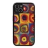 Famous Art Case for iPhone 14 – Hybrid – (Wassily Kandinsky – Squares with Concentric Rings) 
