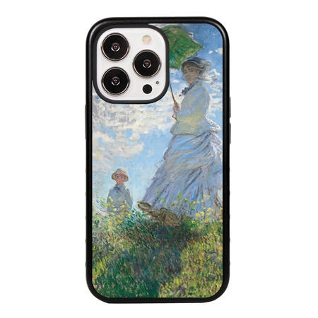 Famous Art Case for iPhone 14 Pro – Hybrid – (Monet – Woman with Parisol) 
