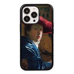
Famous Art Case for iPhone 14 Pro – Hybrid – (Vermeer – Girl with Red Hat) 