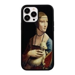 
Famous Art Case for iPhone 14 Pro Max – Hybrid – (da Vinci – The Lady with an Ermine) 