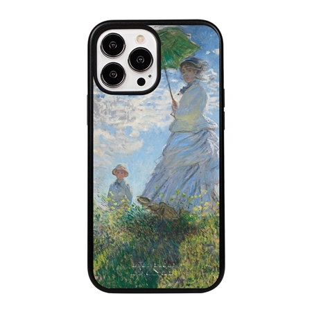 Famous Art Case for iPhone 14 Pro Max – Hybrid – (Monet – Woman with Parisol) 
